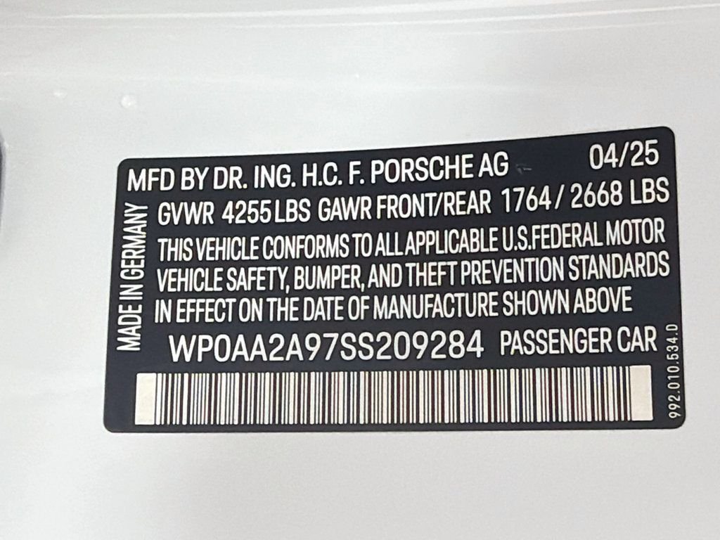 Certified Used 2025 White Porsche  image 33