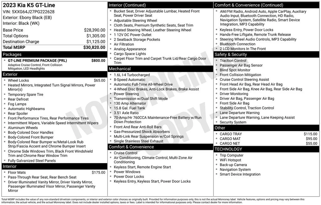 Used 2023 Black Kia GT-Line image 6