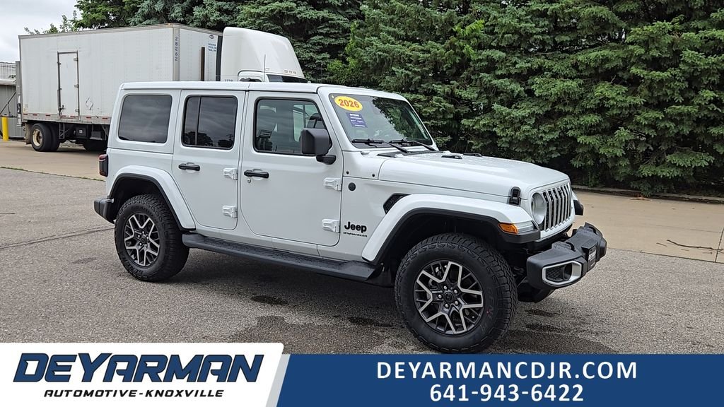 New 2026 Bright White Clear-Coat Exterior Paint Jeep Sahara image 1