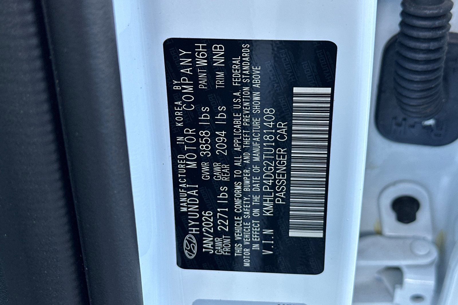 New 2026 Serenity White Hyundai Limited image 28