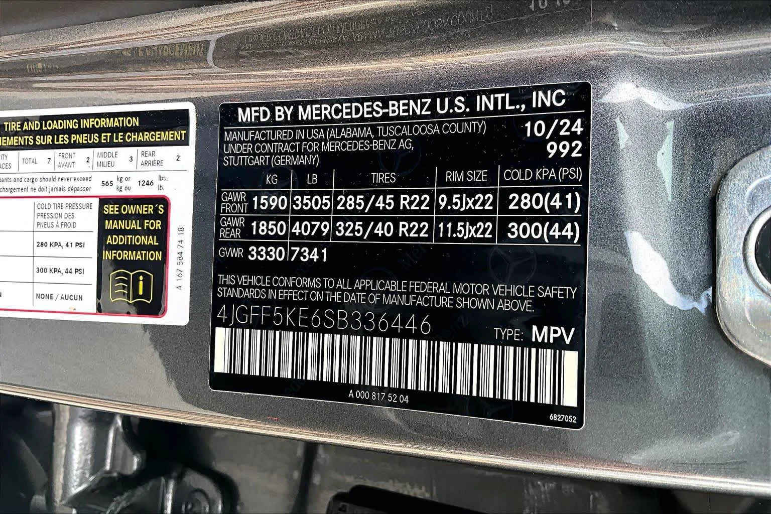 Used 2025 Selenite Grey Metallic Mercedes-Benz GLS 450 image 62
