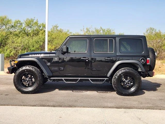 Used 2024 Black Clearcoat Jeep Willys 4x4 image 3