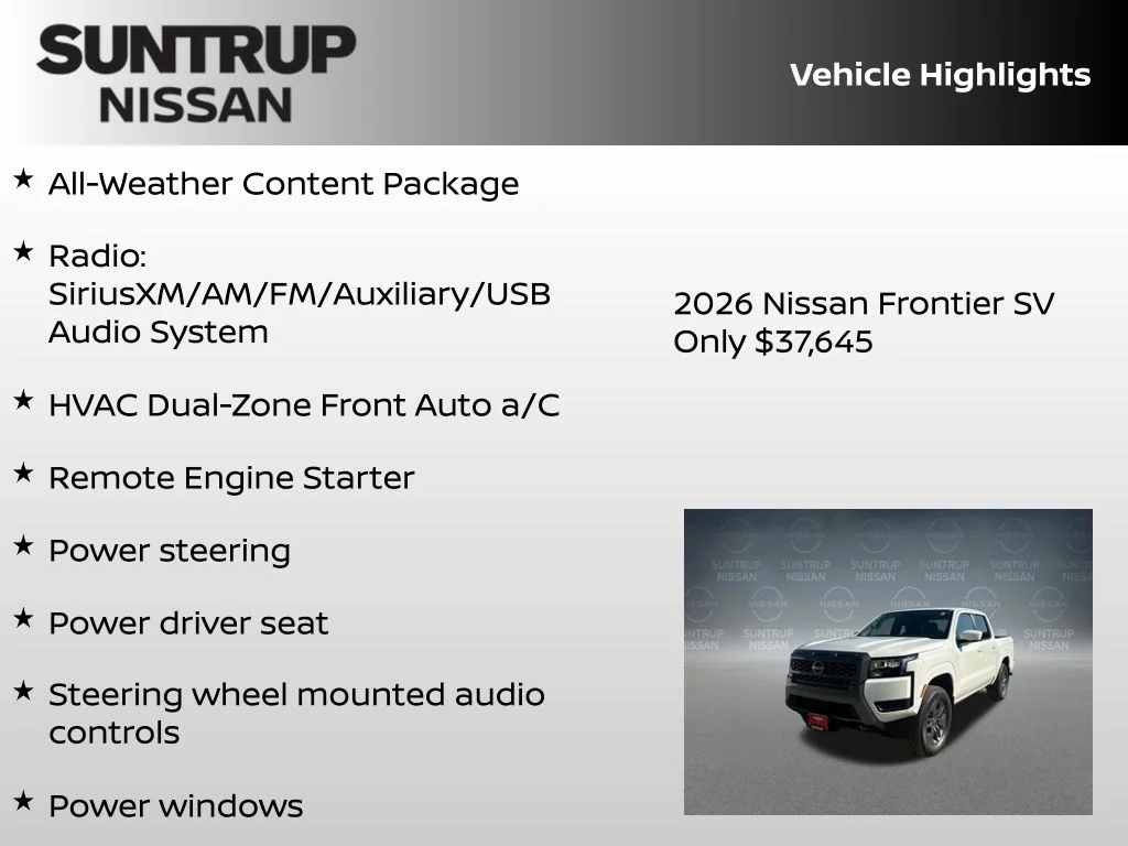 New 2026 White Nissan SV image 8