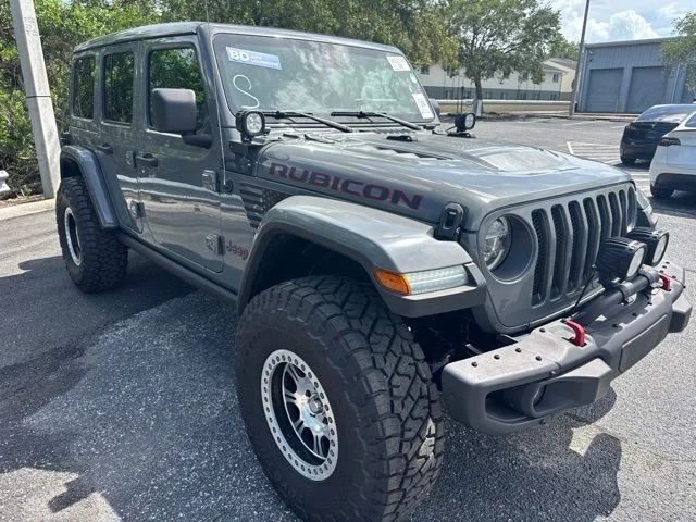 Certified Used 2021 Gray Jeep Unlimited Rubicon image 3