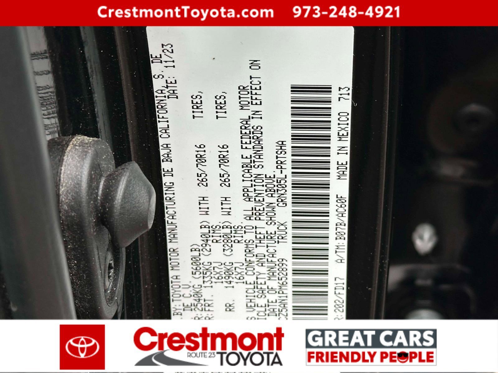 Certified Used 2023 Black Toyota TRD Off Road image 15