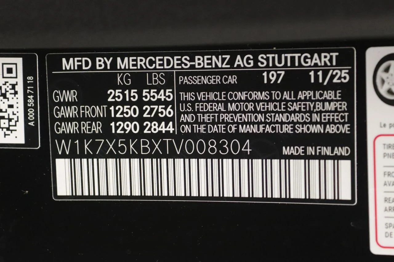 New 2026 Obsidian Black Metallic Mercedes-Benz Base 4MATIC® image 11
