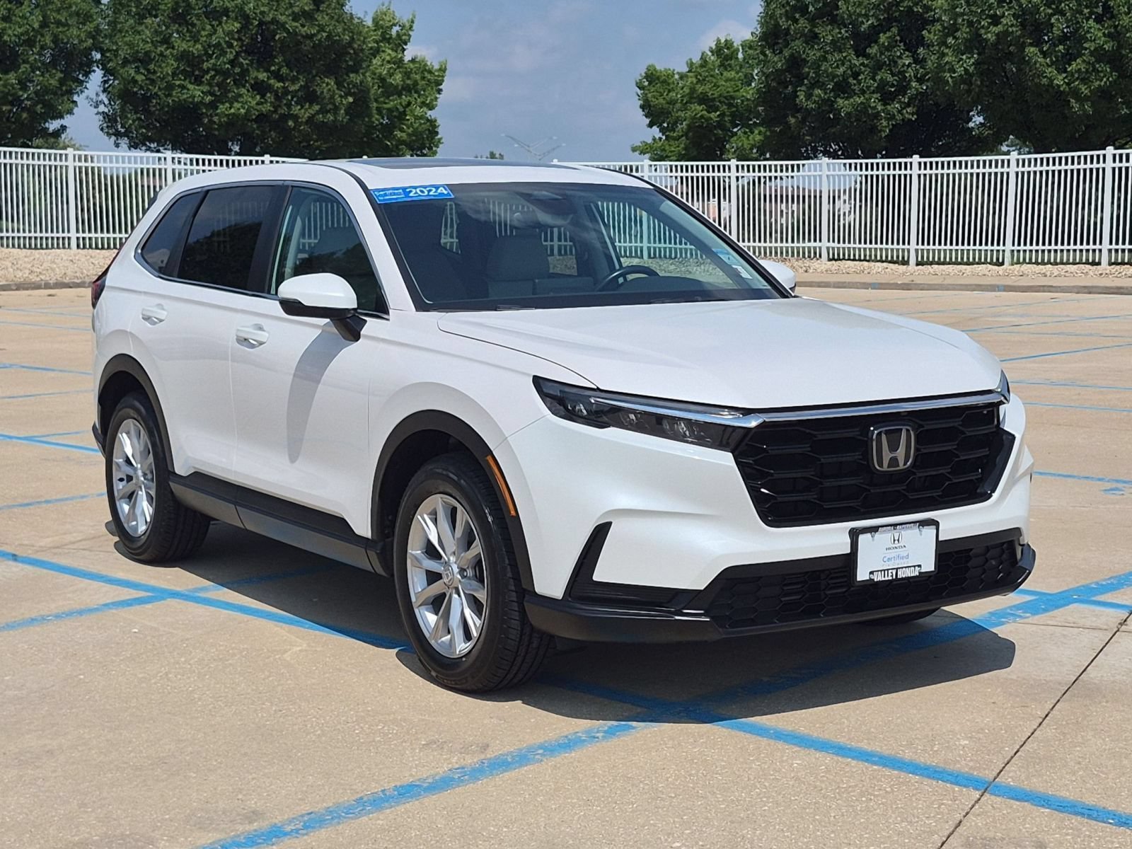 Certified Used 2024 Platinum White Pearl Honda EX AWD image 5