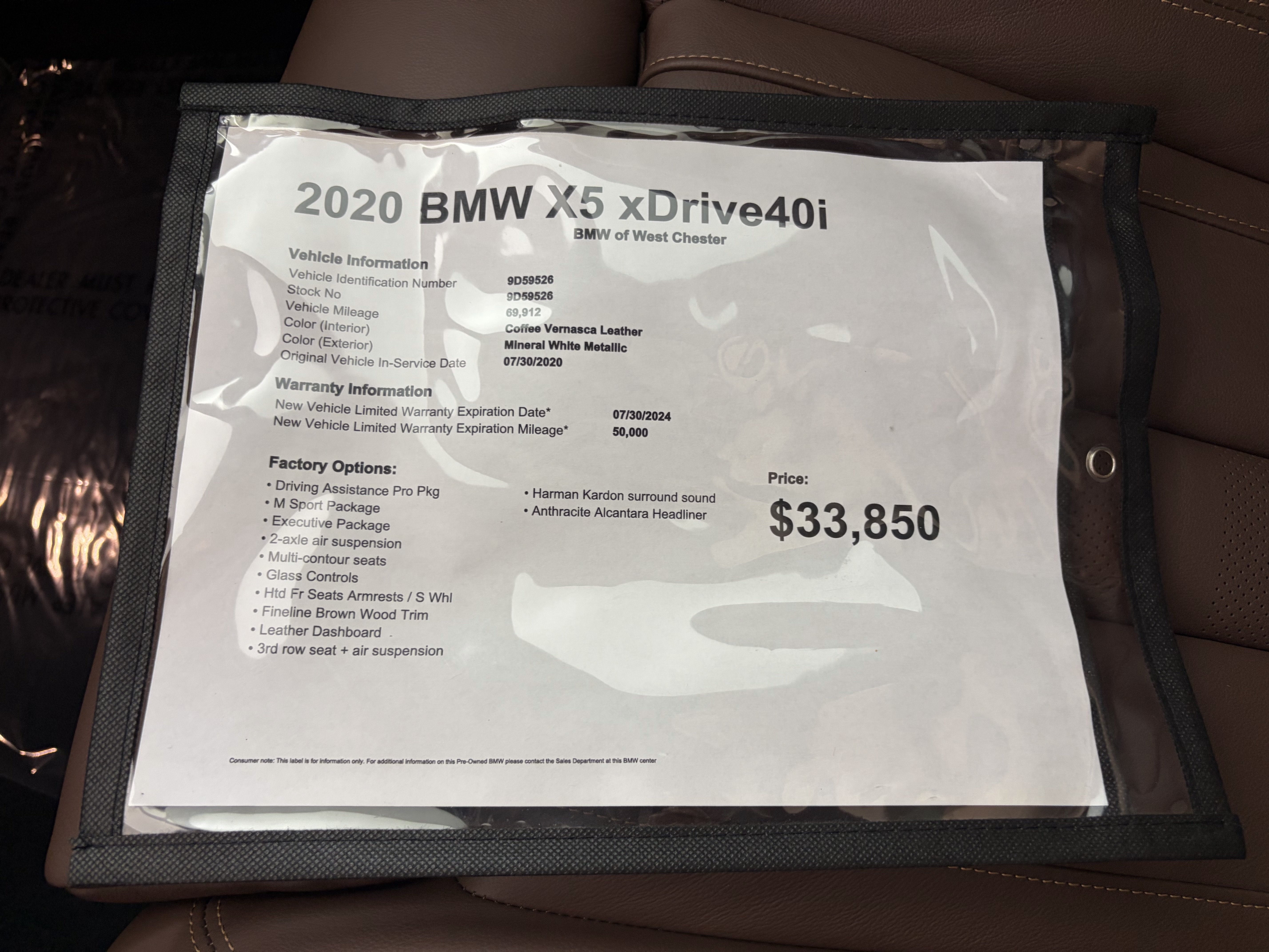 Used 2020 Mineral White Metallic BMW xDrive40i image 18