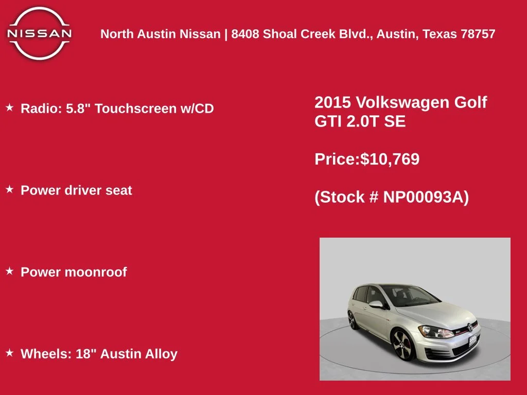 Used 2015 Silver Volkswagen 2.0T SE image 11