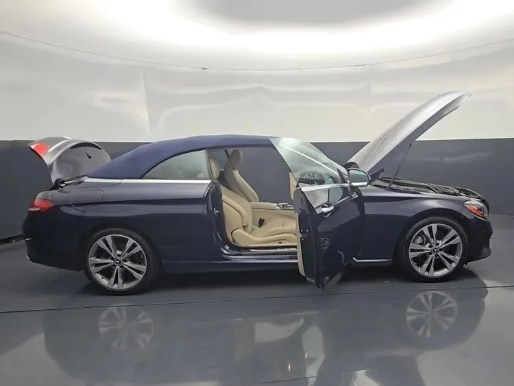 Used 2019 Blue Mercedes-Benz C 300 4MATIC® Cabriolet 2D image 31