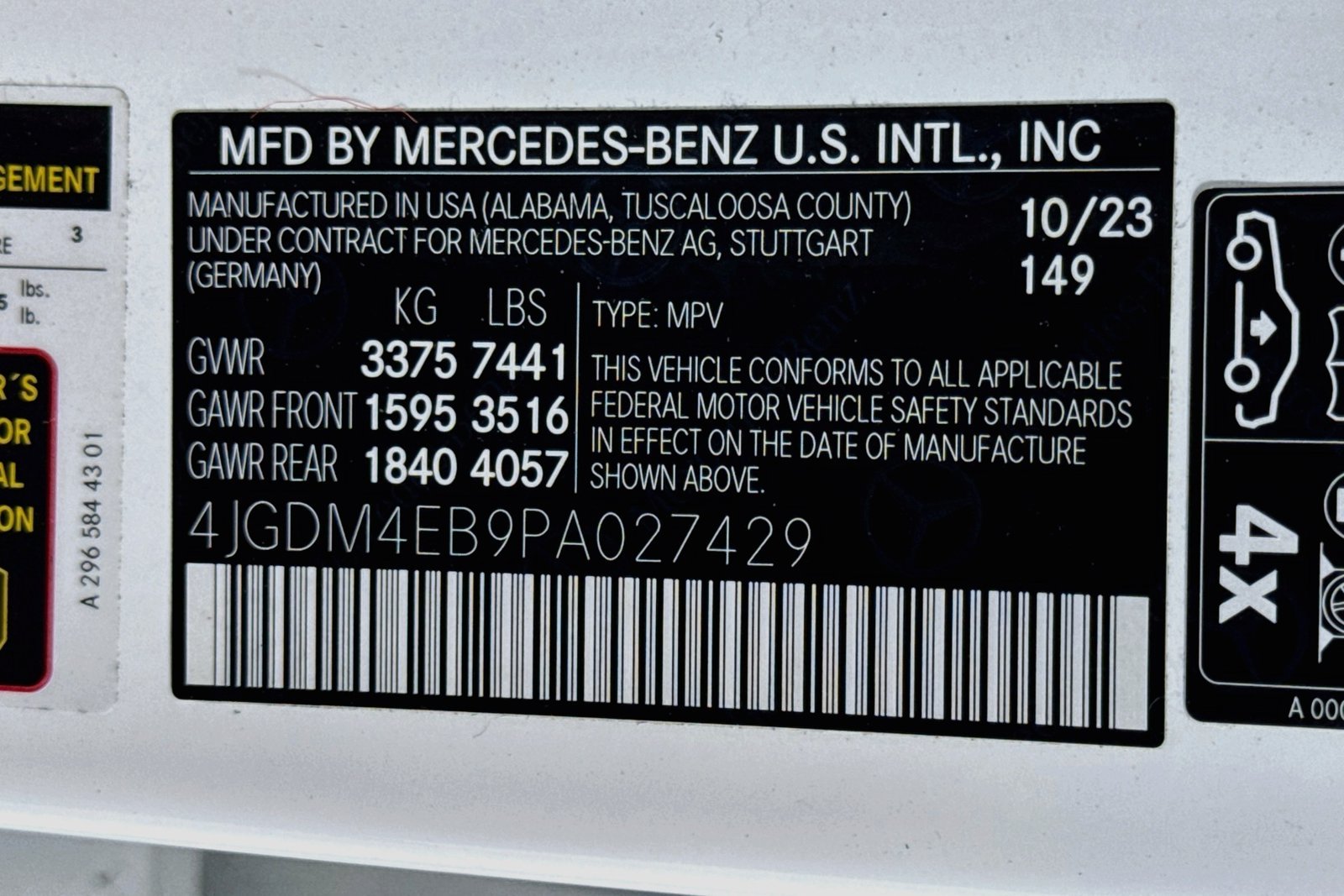 Certified Used 2023 Polar White Mercedes-Benz EQS 580 image 30