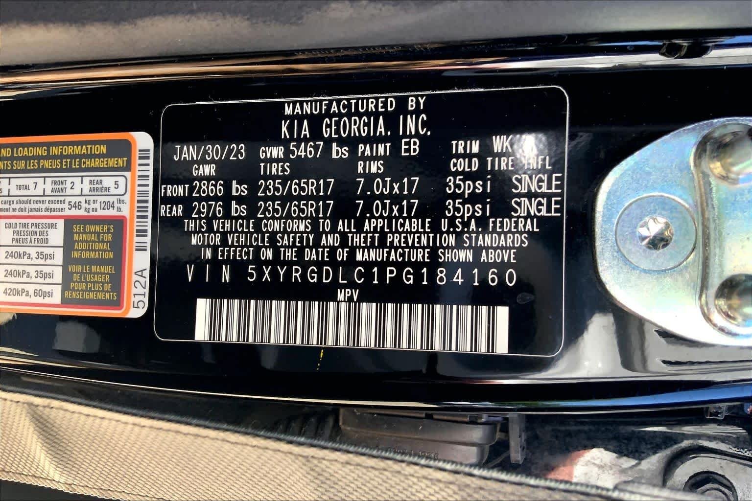 Used 2023 Ebony Black Kia LX image 33