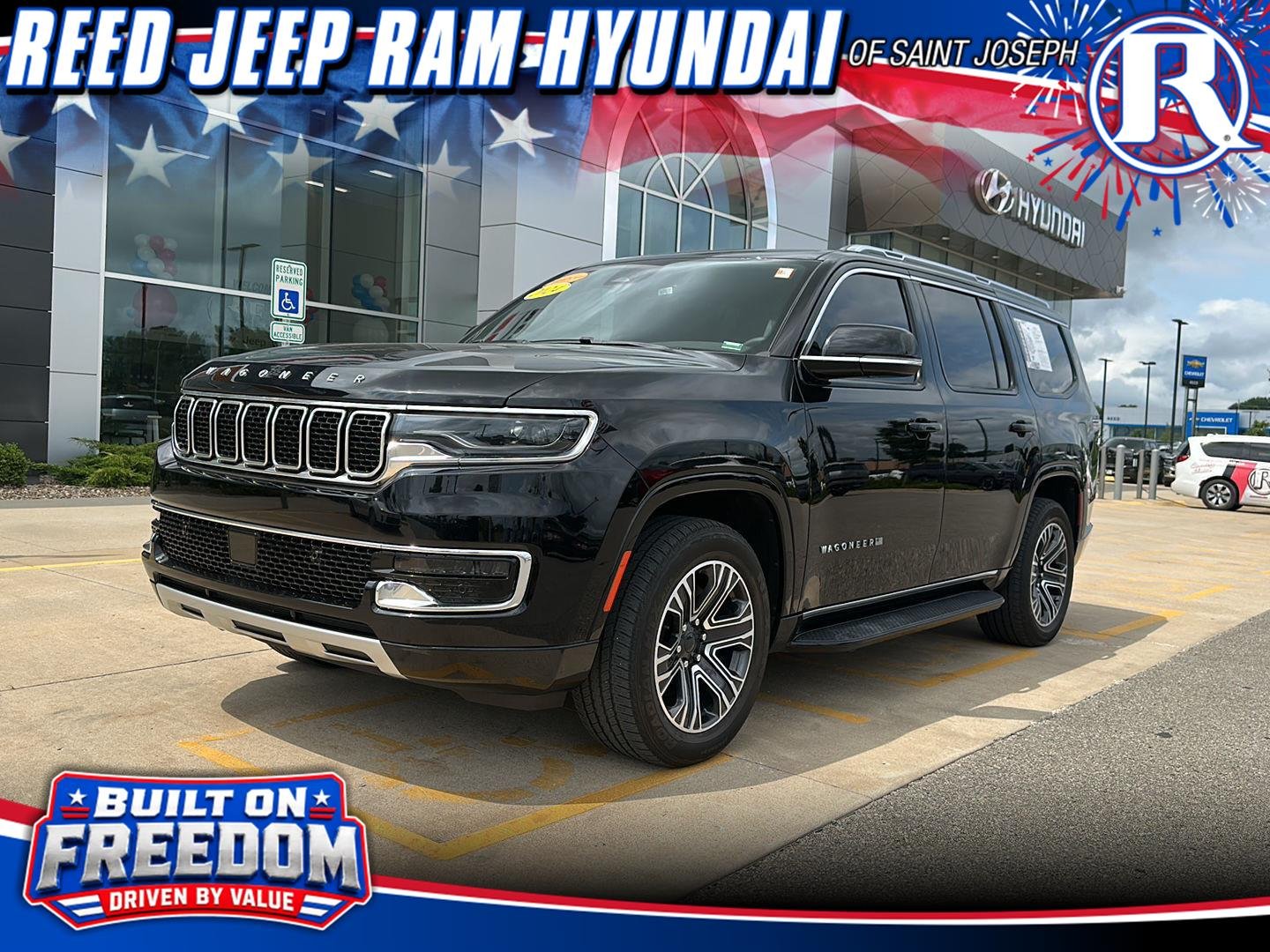 Used 2024 Diamond Black Crystal Pearlcoat Jeep Series II image 1