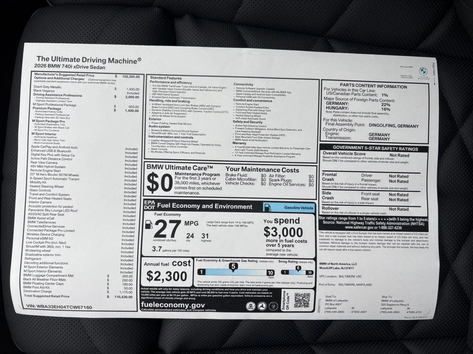 2026 BMW 7 Series 740i - Photo 30