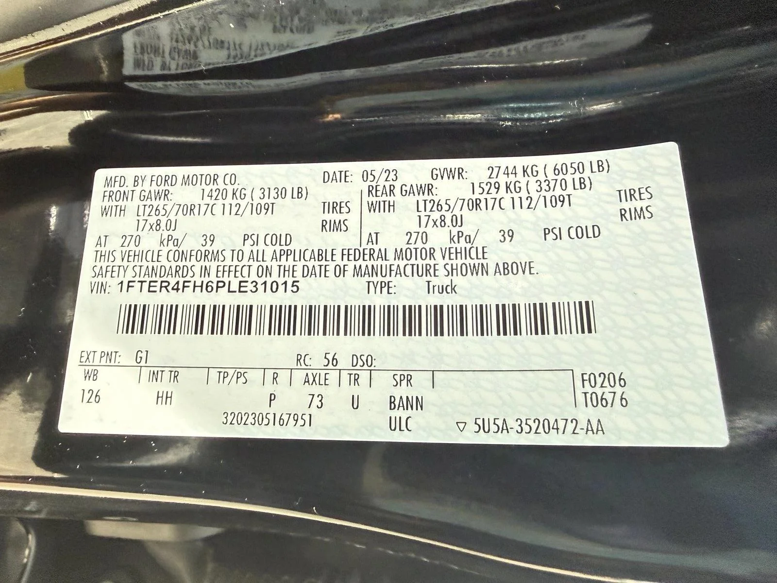 Used 2023 Shadow Black Ford LARIAT image 18