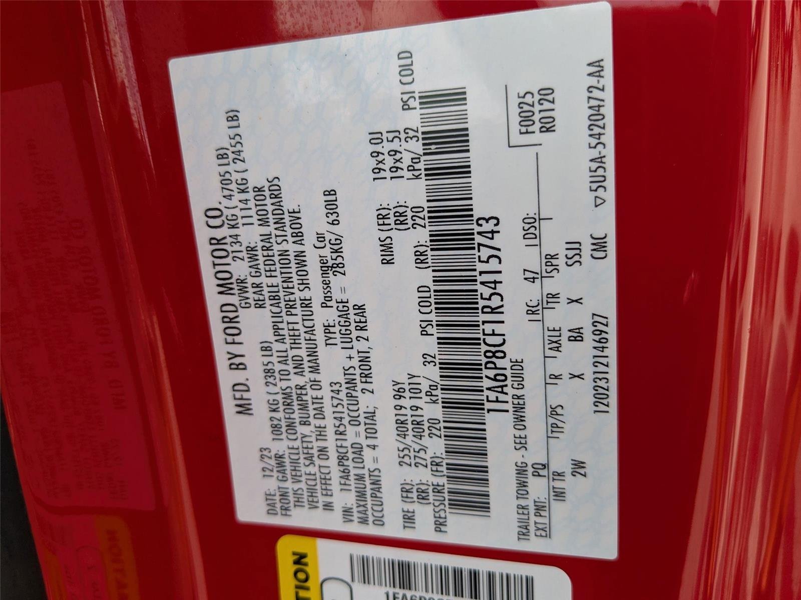 Used 2024 Race Red Ford GT image 32
