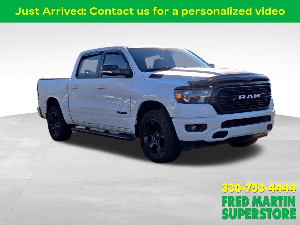 Used 2020 Bright White Clearcoat RAM Big Horn image 1