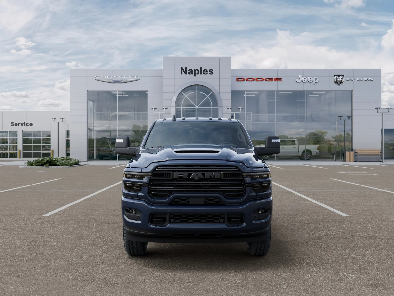New 2026 Forged Blue Metallic Exterior Paint RAM Laramie image 6