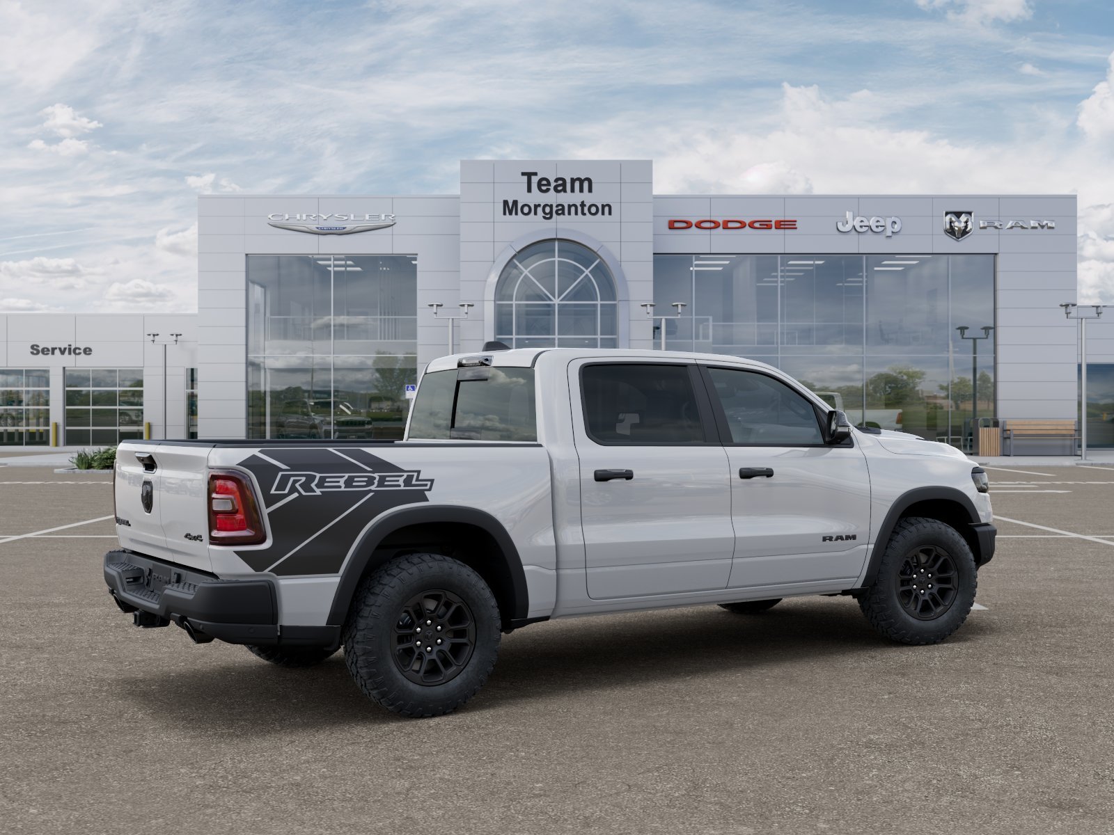 New 2026 Bright White Clear-Coat Exterior Paint RAM Rebel image 31