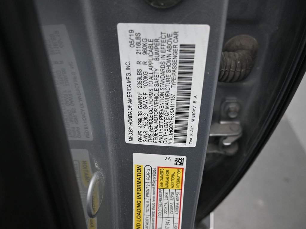 Used 2019 Silver Honda EX-L image 20