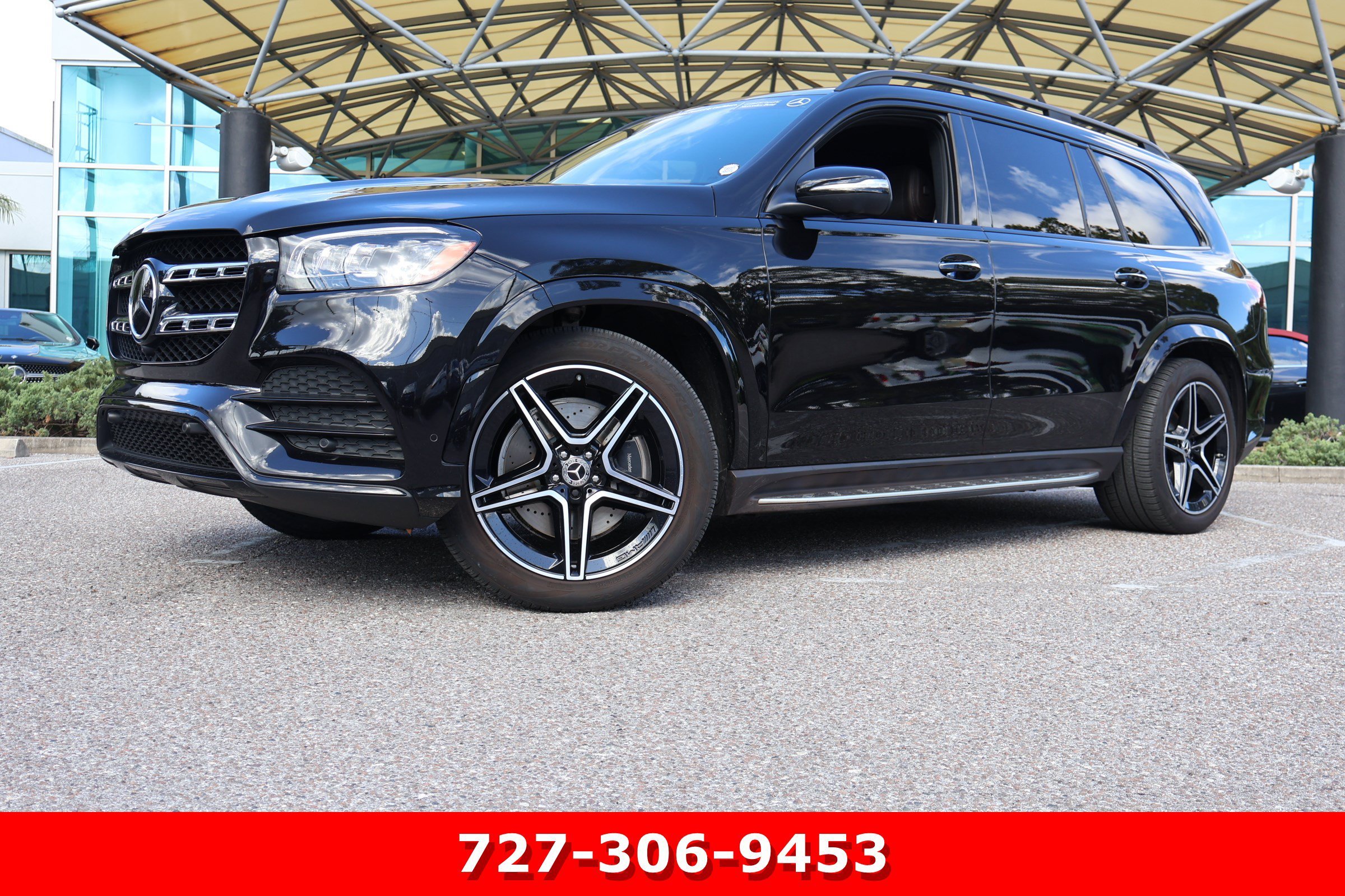 Certified Used 2023 Obsidian Black Metallic Mercedes-Benz GLS 450 image 1