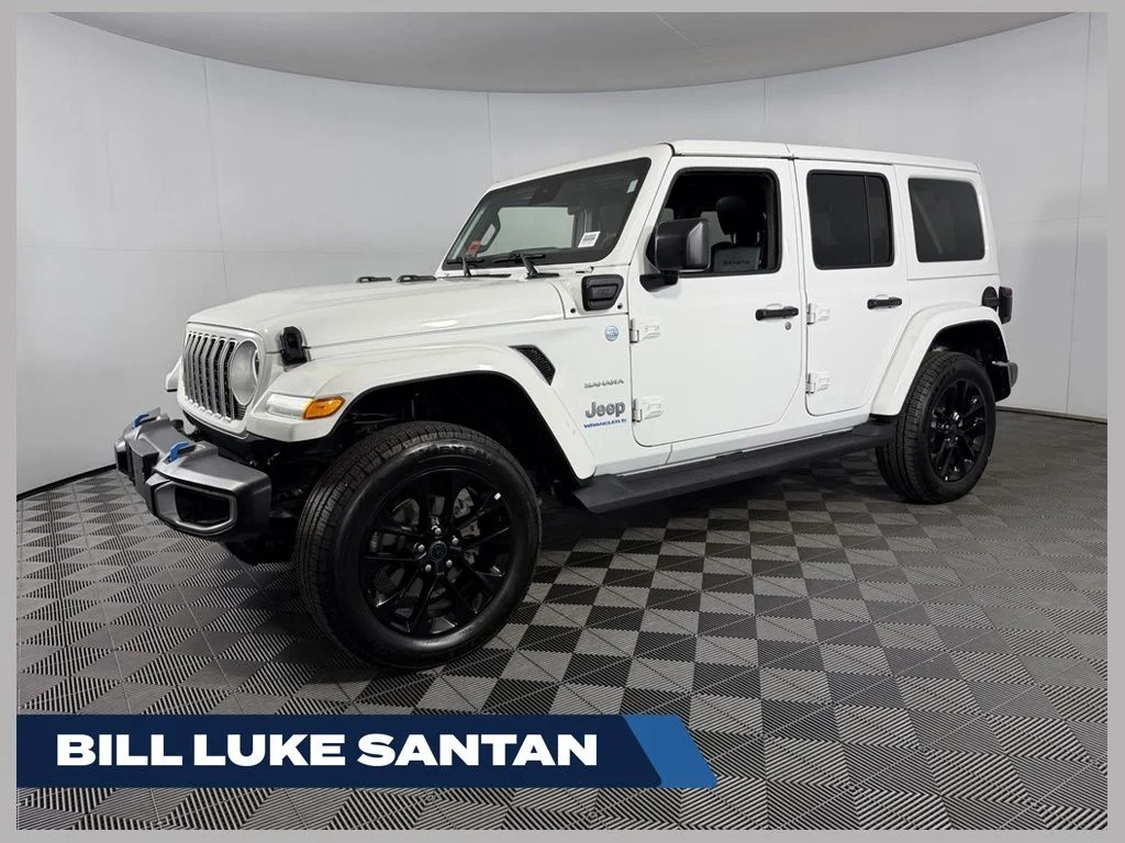 Used 2024 White Jeep Sahara 4xe image 1
