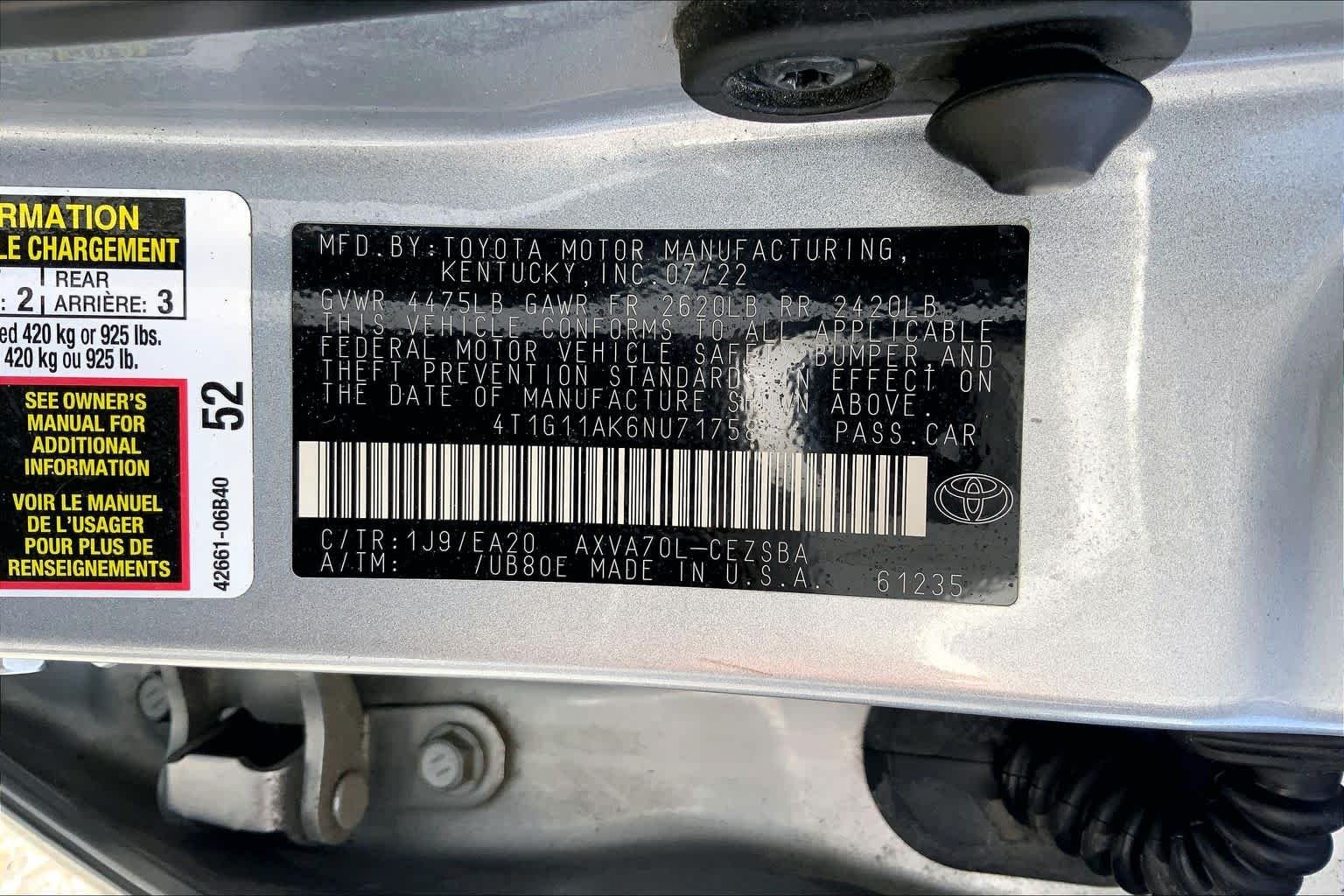 Used 2022 Celestial Silver Metallic Toyota SE image 36