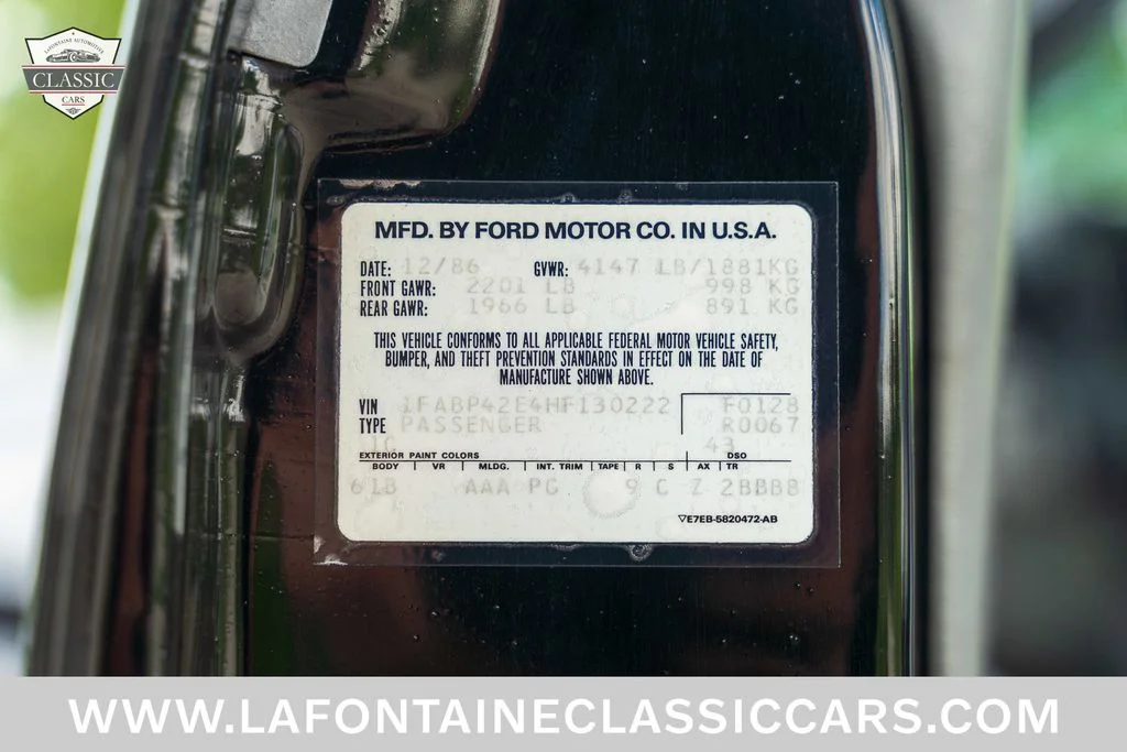 Used 1987 Black Ford GT image 73