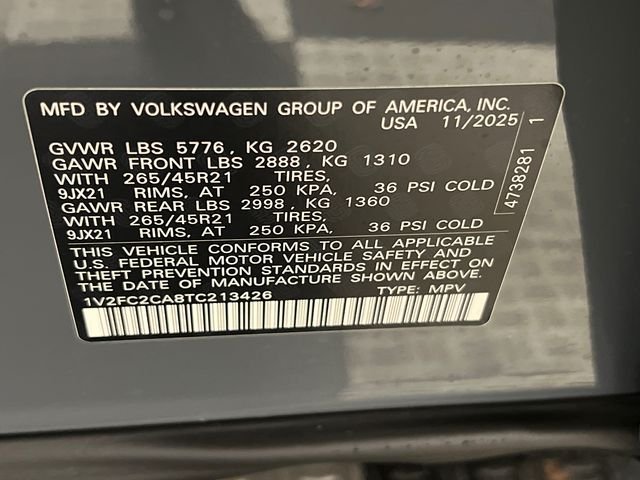 New 2026 Gray Volkswagen 2.0T SEL Premium R-Line image 22