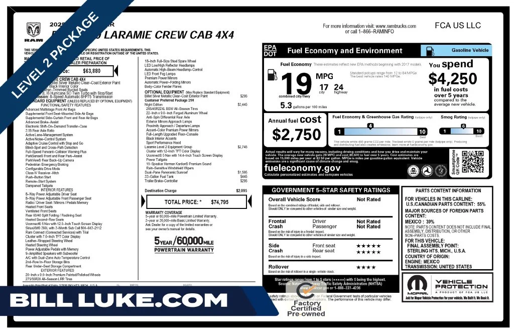 Used 2025 Silver Ram Laramie image 1