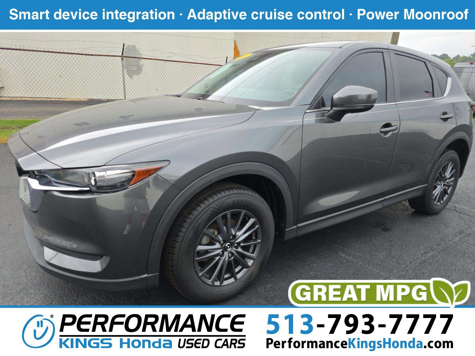 Used 2021 Machine Gray Metallic Mazda Touring image 1