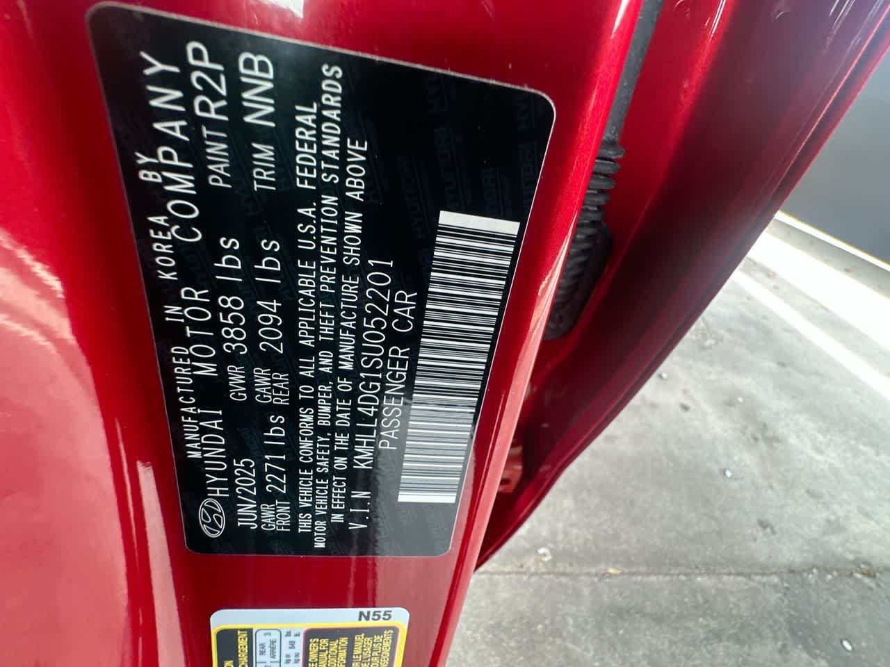 Certified Used 2025 Ultimate Red Hyundai SE image 29
