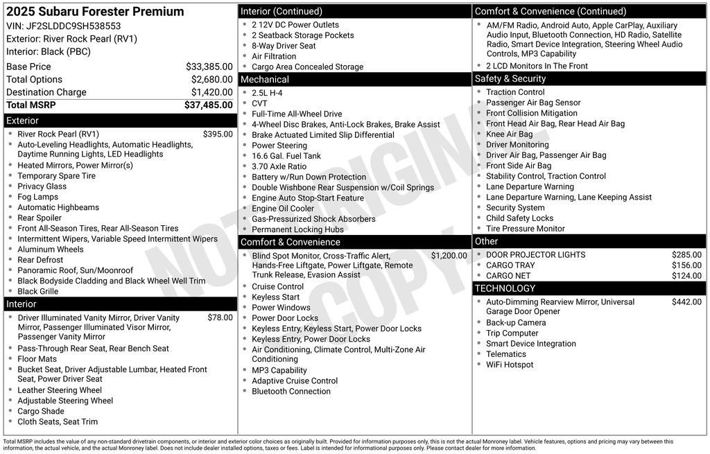 2025 Subaru Forester Premium - Photo 17