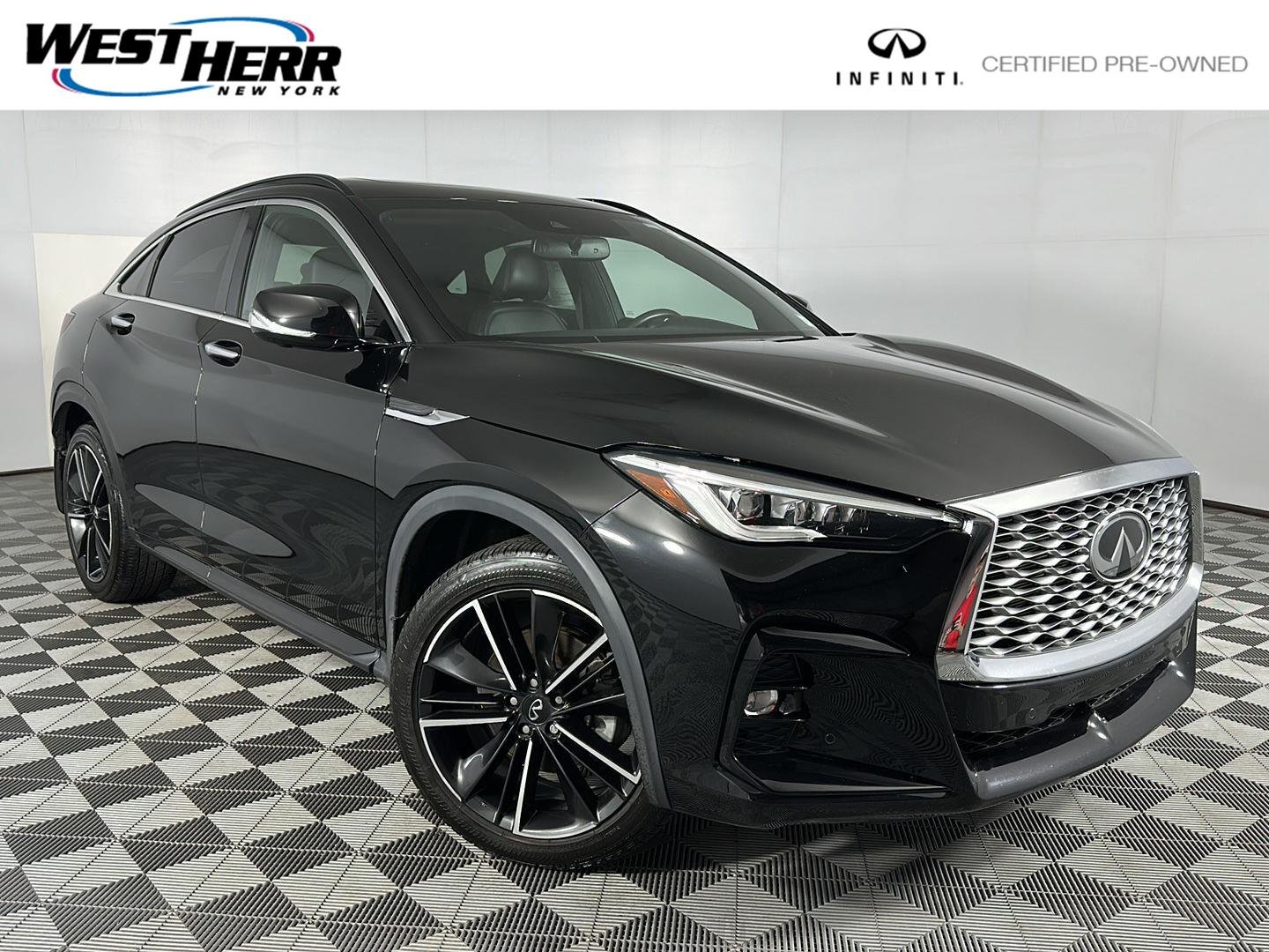 Certified Used 2022 Black Obsidian INFINITI ESSENTIAL image 1