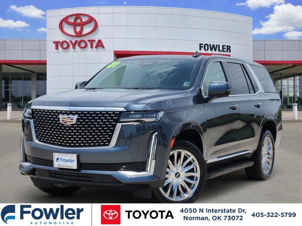 Used 2021 Gray Cadillac Premium Luxury image 1