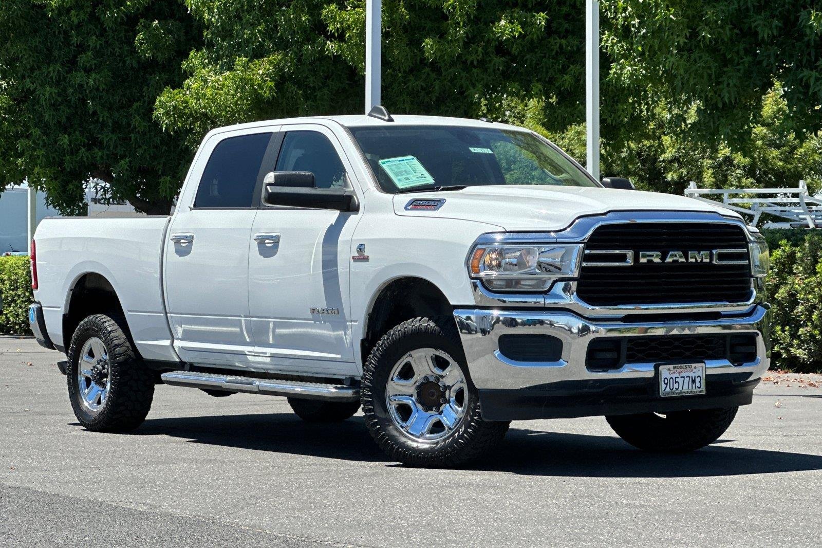 Used 2019 Bright White Clearcoat Ram Big Horn image 1