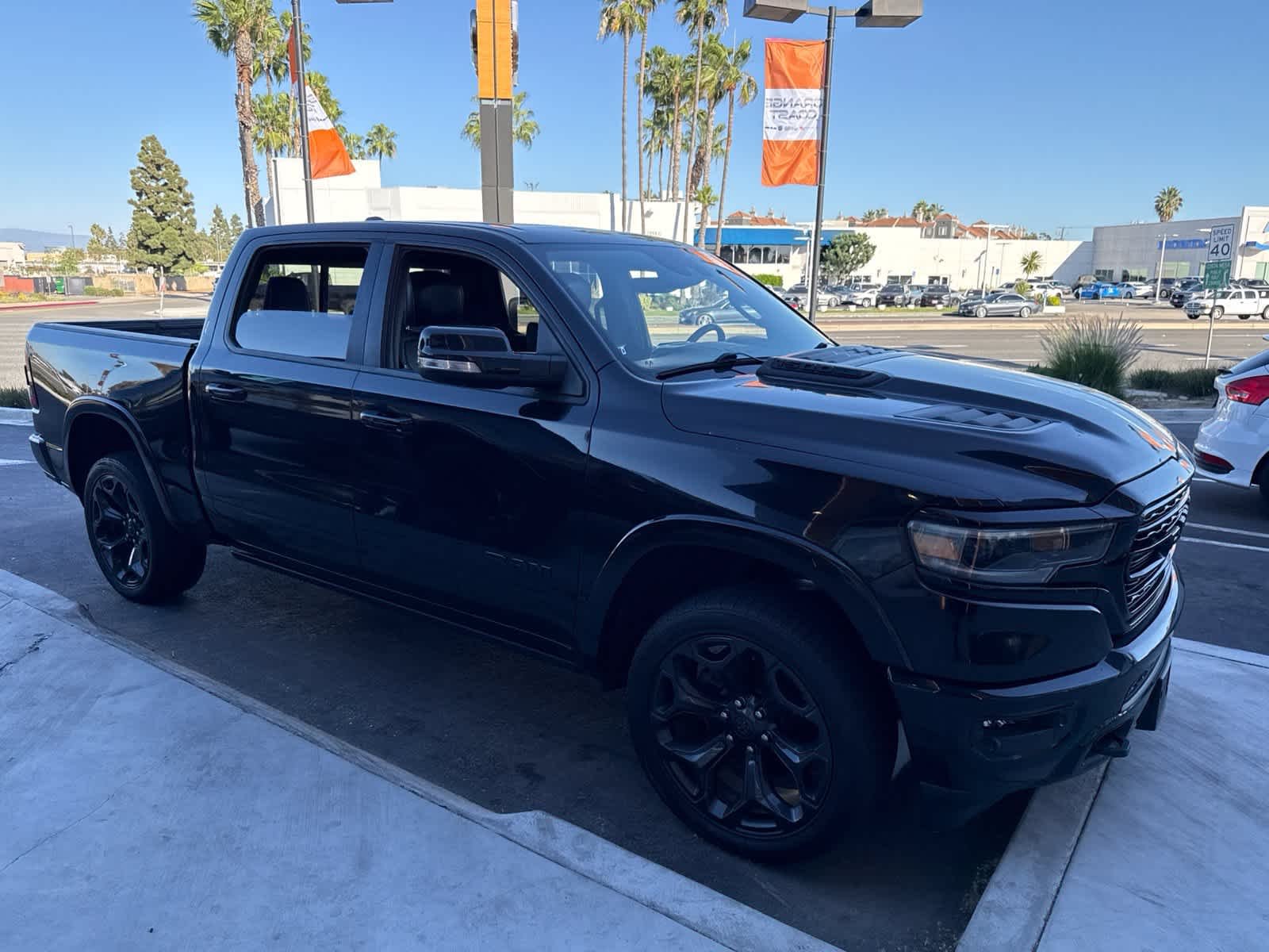 Used 2021 Diamond Black Crystal Pearlcoat Ram Limited image 7