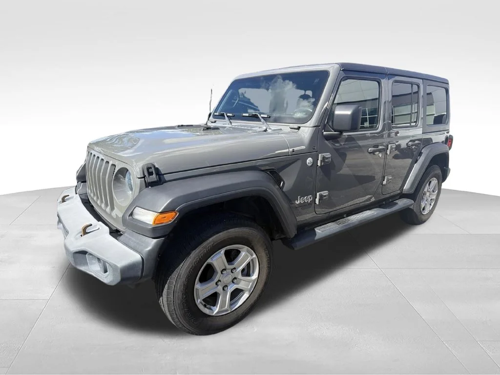 Used 2020 Gray Jeep Unlimited Sport S image 1