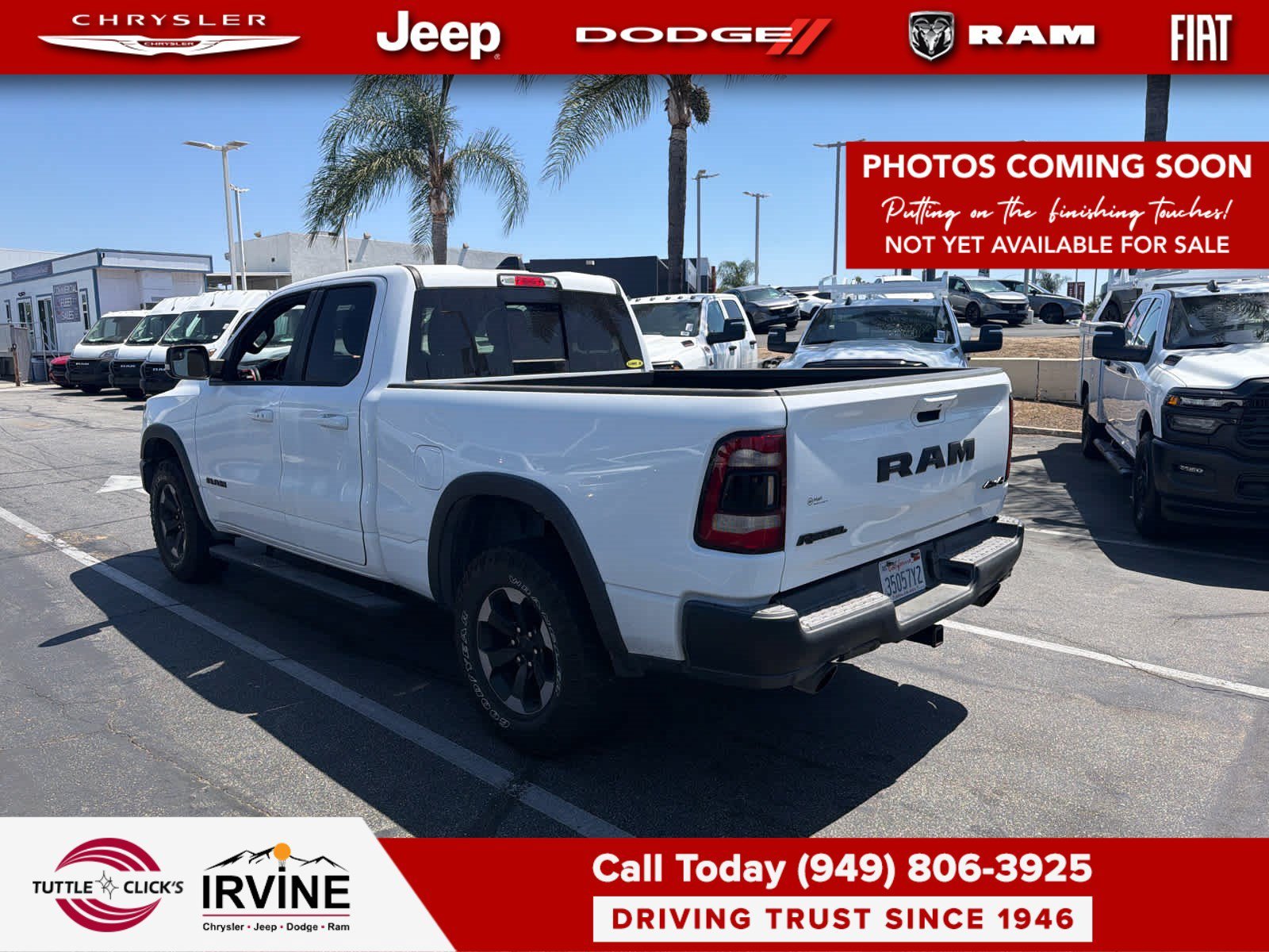 Used 2019 Bright White Clearcoat Ram Rebel image 6