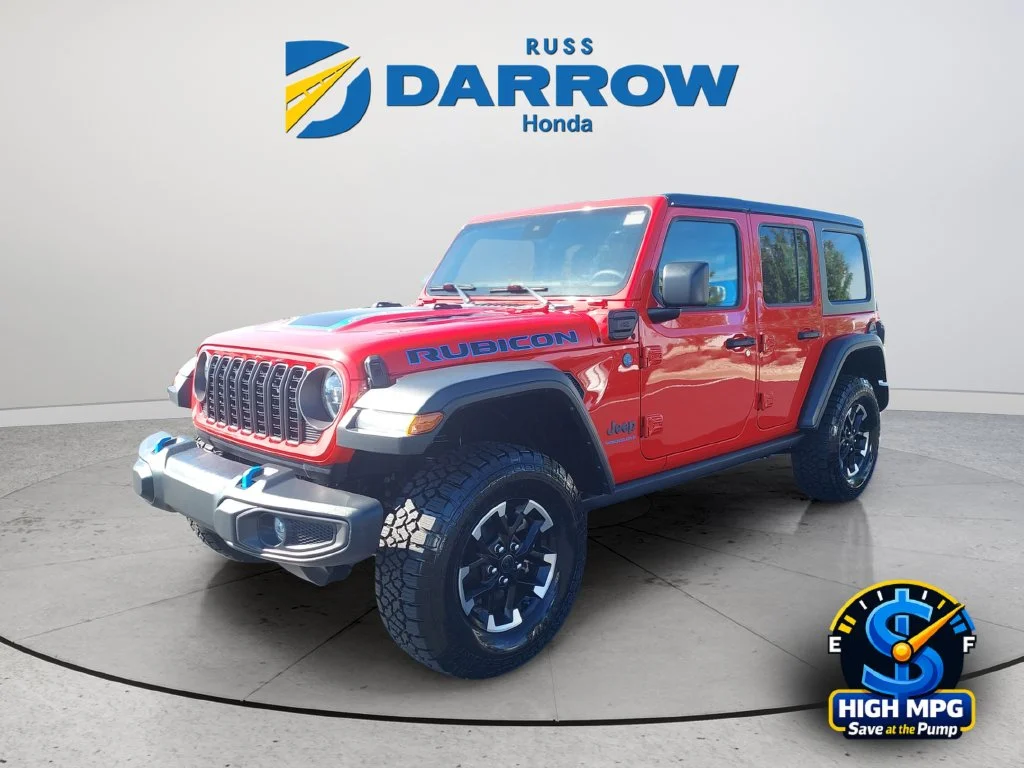 Used 2024 Red Jeep Rubicon 4xe image 1