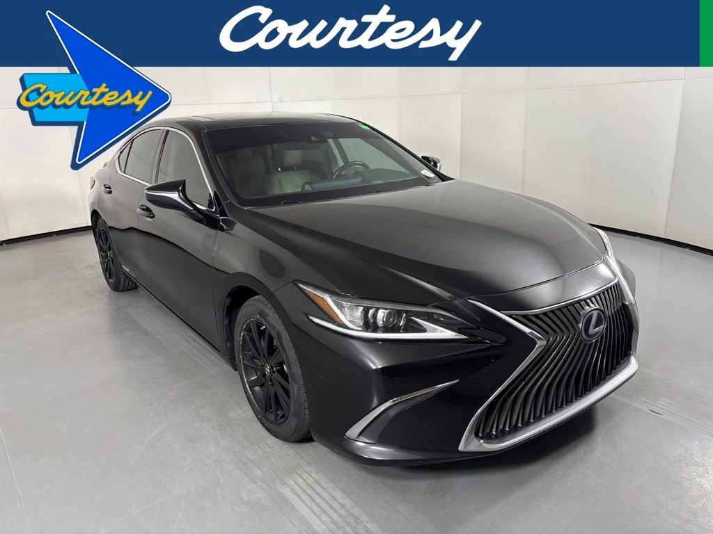 Black 2020 Lexus ES Hybrid 300h FWD Sedan Front-Wheel Drive