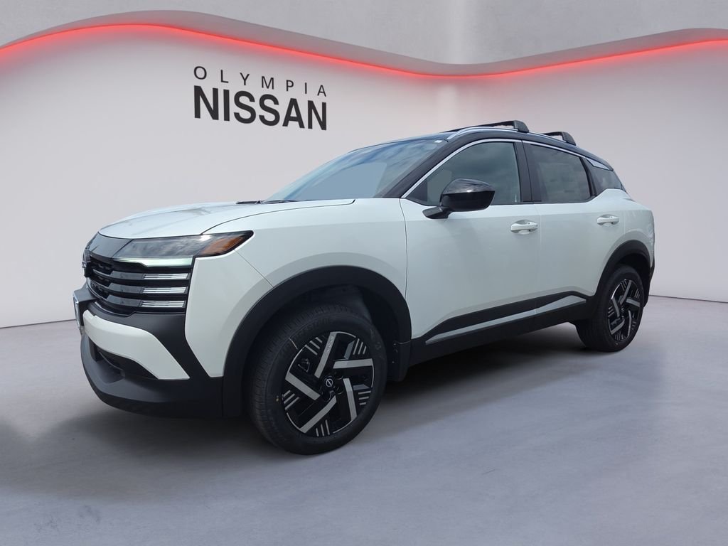 New 2026 Aspen White TriCoat / Super Black Two-tone Nissan SV image 1