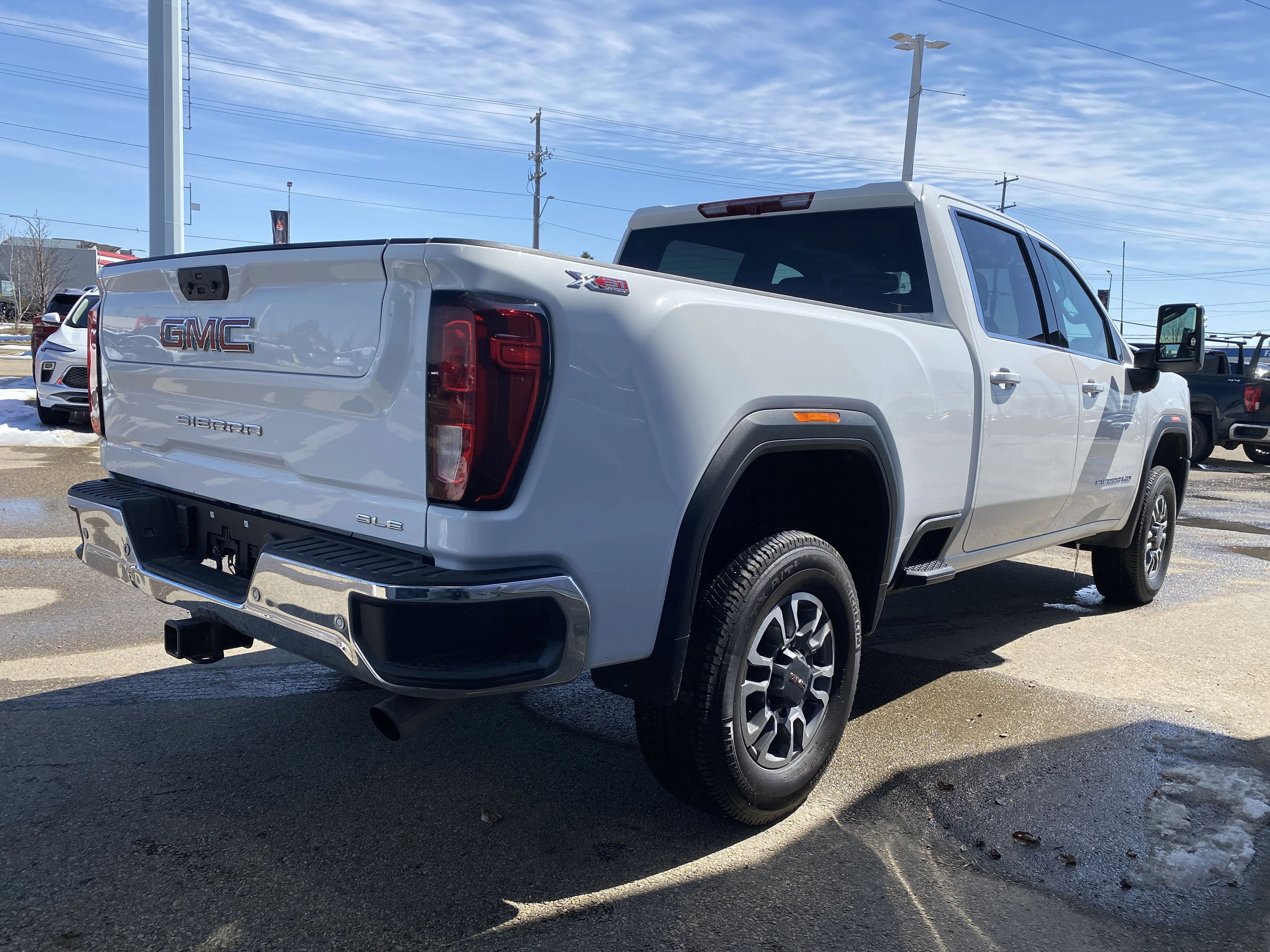 Used 2024 White GMC Crew Cab SLE image 5