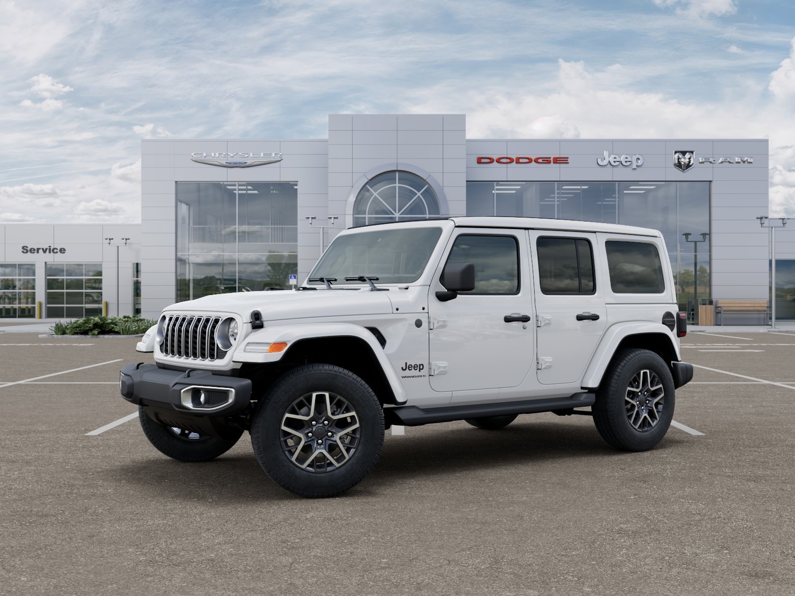 New 2026 Bright White Clear-Coat Exterior Paint Jeep Sahara image 28