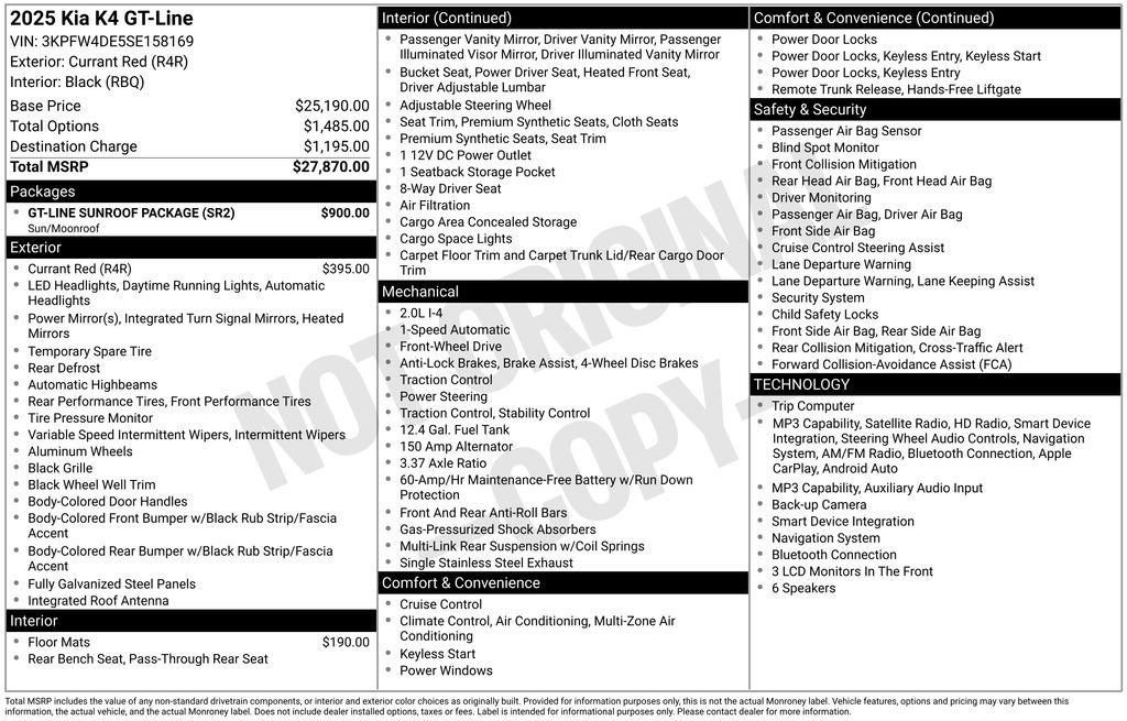 Used 2025 Red Kia GT-Line image 39