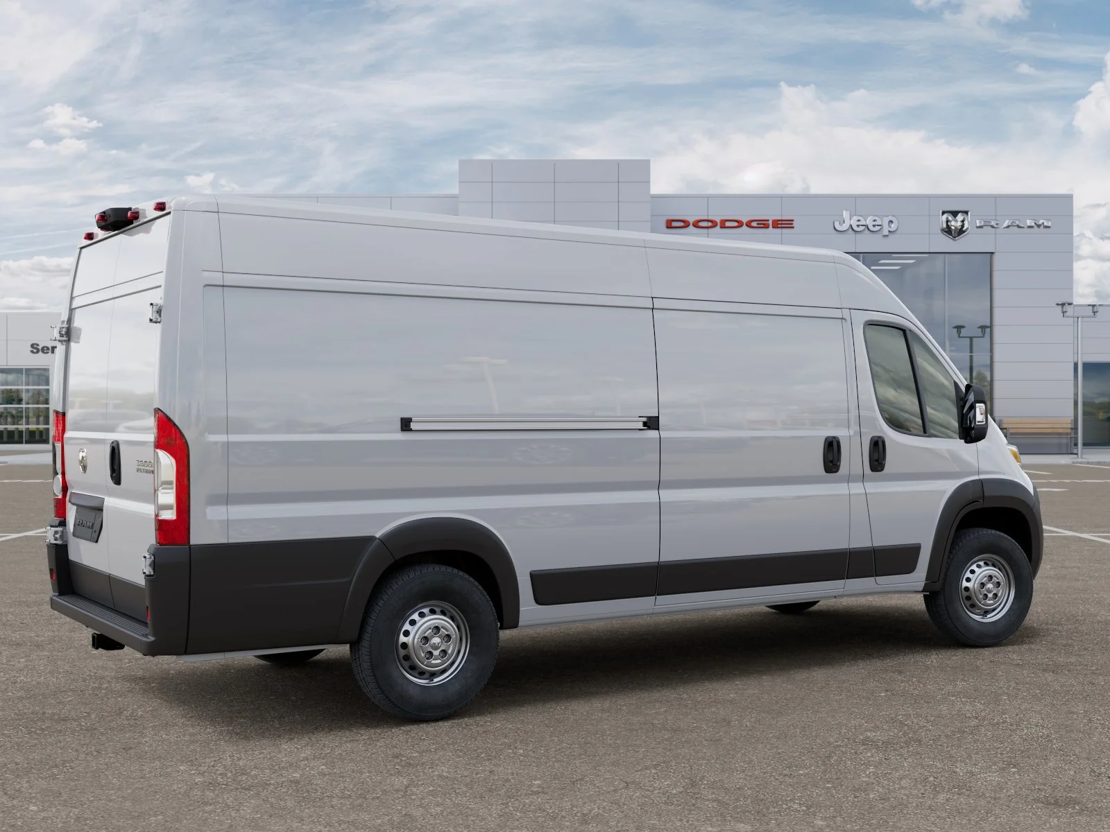 New 2025 Bright White Clearcoat RAM High Roof image 27