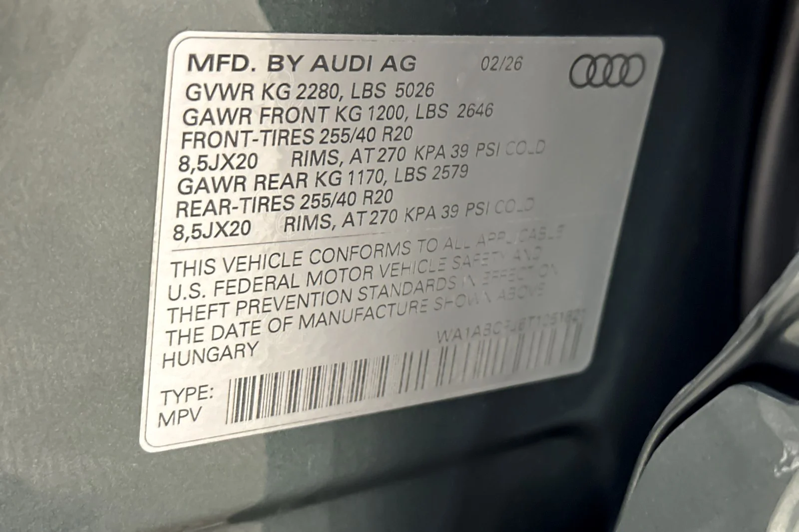 Used 2026 Sage Green Metallic Audi S line quattro image 24