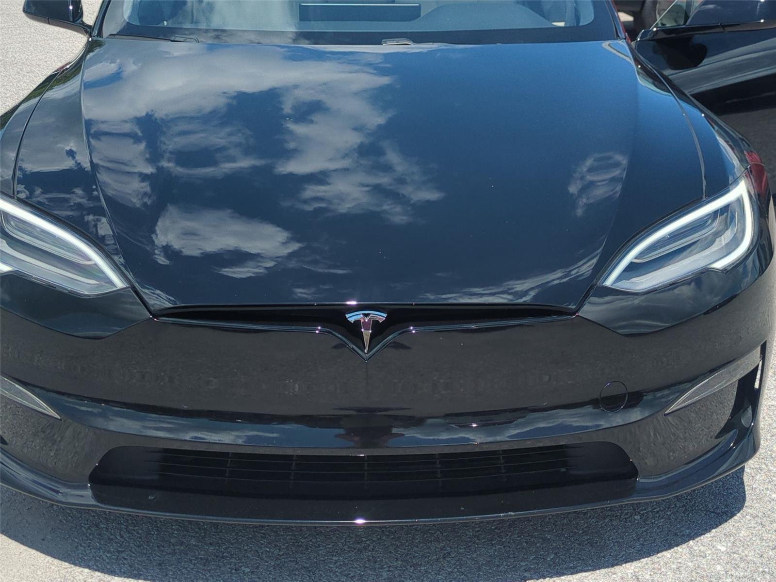 Used 2021 Solid Black Tesla Plaid image 14