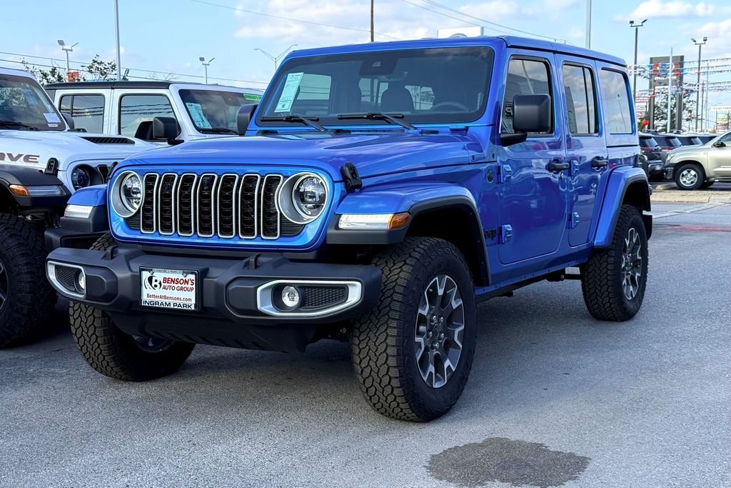 New 2025 Hydro Blue Pearl-Coat Exterior Paint Jeep Sahara image 6