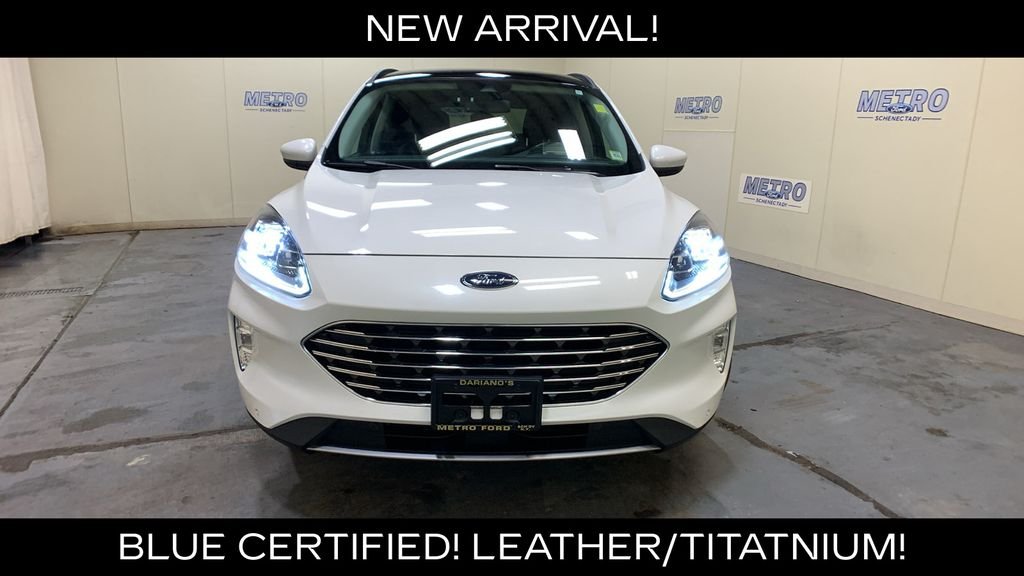 Certified Used 2022 White Metallic Ford Titanium image 48